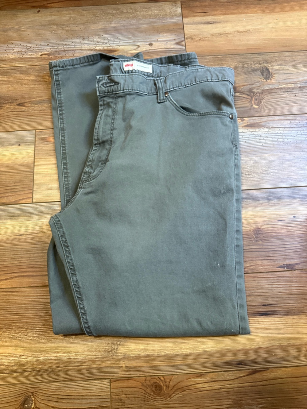 Wrangler Sage Green Denim Skirt with Belt Loops
